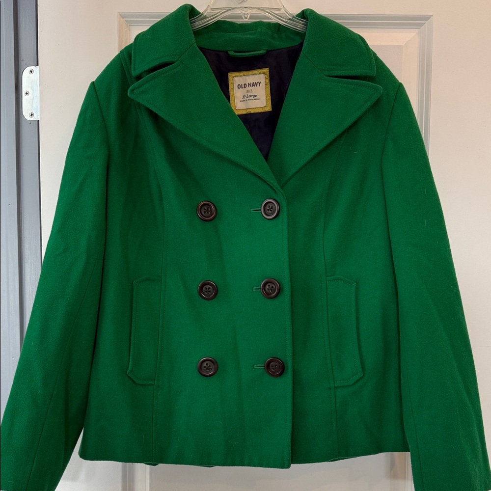Old Navy Women's Vibrant Green Peacoat